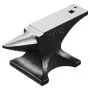 VEVOR Single Horn Anvil, 25lbs Cast Steel Anvil, High Hardness Rugged Round Horn Anvil for Blacksmiths, with Stable Base, Metal Working Tool for Metal Bending, Shaping, Twisting, Craft Projects