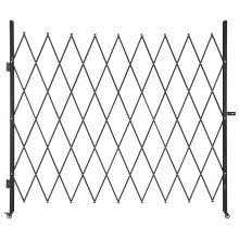 Single Folding Security Gate Lockable Scissor Gate 86.61 x 86.81 in (WxH)