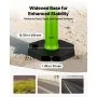 VEVOR 3 Pack Traffic Delineator Posts, 1140 mm Traffic Safety Cones with Weighted Base and Reflective Strips, Heavy Duty Delineator Posts for Construction Site, Parking Lot, Crowd Control, Green