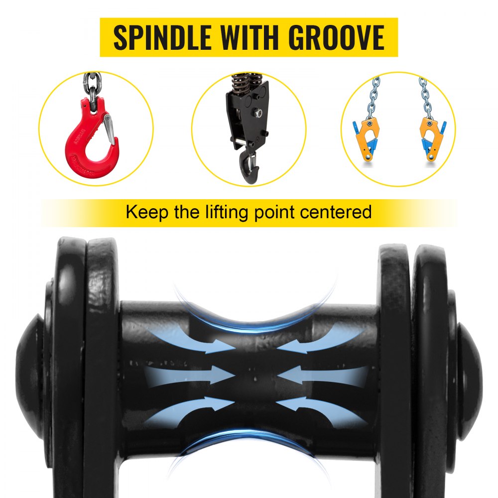 VEVOR Beam Clamp 2200lbs/1ton Capacity I Beam Lifting Clamp 3inch-9inch Opening Range Beam Clamps for Rigging Heavy Duty Steel Beam Clamp Tool Beam Hangers for Lifting Rigging(1 ton)