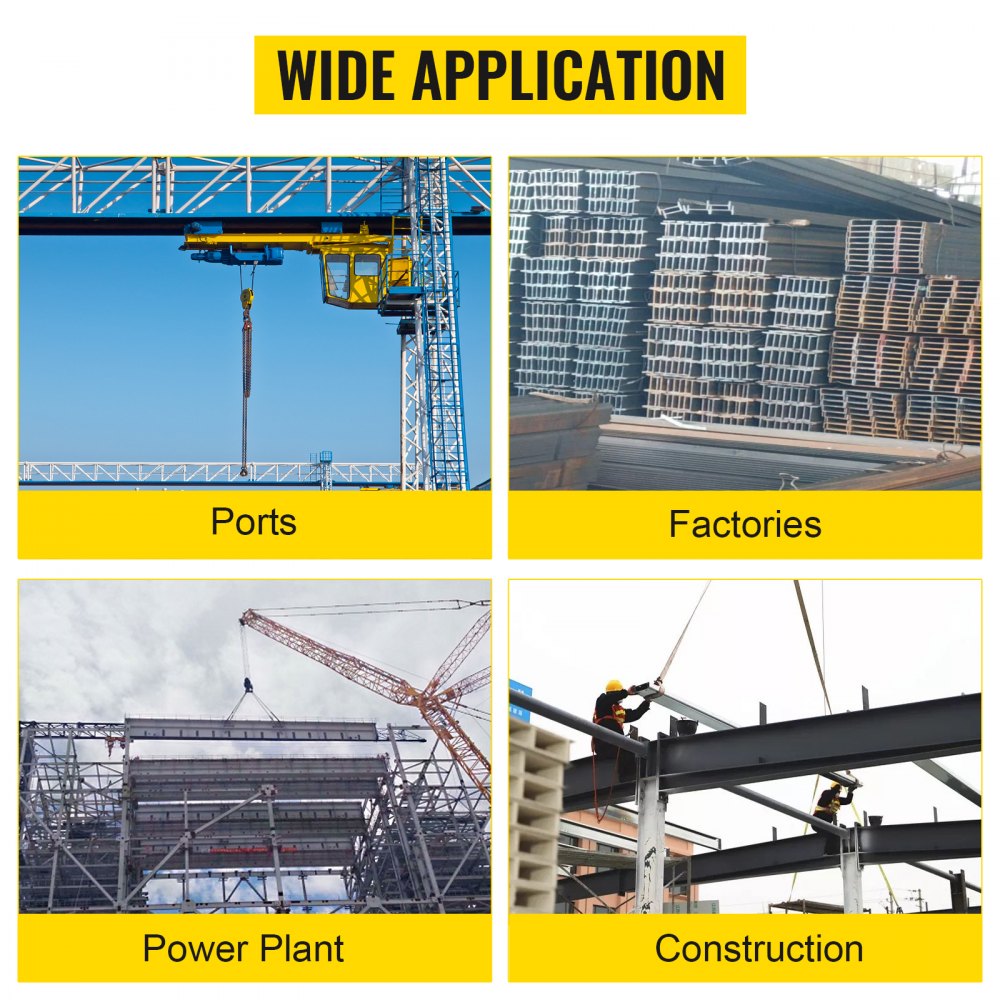 VEVOR Beam Clamp 2200lbs/1ton Capacity I Beam Lifting Clamp 3inch-9inch Opening Range Beam Clamps for Rigging Heavy Duty Steel Beam Clamp Tool Beam Hangers for Lifting Rigging(1 ton)