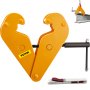 VEVOR 1ton Capacity Beam Clamp I Beam Lifting Clamp 75-220 mm Opening Range Beam Clamps for Rigging Heavy Duty Steel Beam Clamp Tool Beam Hangers for Lifting Rigging Yellow