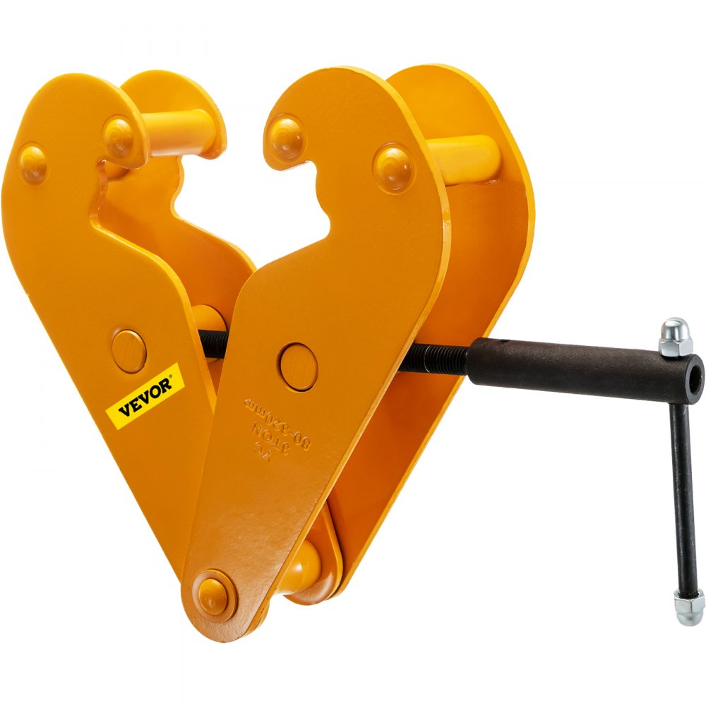 VEVOR Beam Clamp I Beam Lifting Clamp 2 ton Heavy Duty Beam Hangers in Yellow