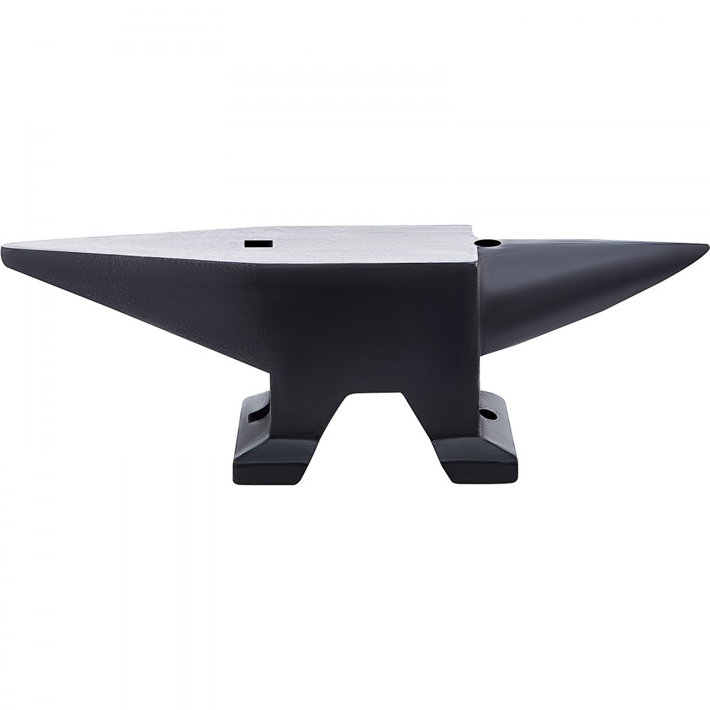 VEVOR Cast Iron Anvil, 110 Lbs(50kg) Single Horn Anvil with Large Countertop and Stable Base, High Hardness Rugged Round Horn Anvil Blacksmith, for Bending, Shaping