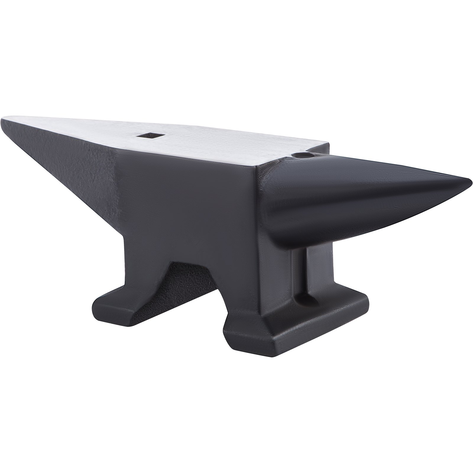 VEVOR Cast Iron Anvil, 110 Lbs(50kg) Single Horn Anvil with Large Countertop and Stable Base, High Hardness Rugged Round Horn Anvil Blacksmith, for Bending, Shaping