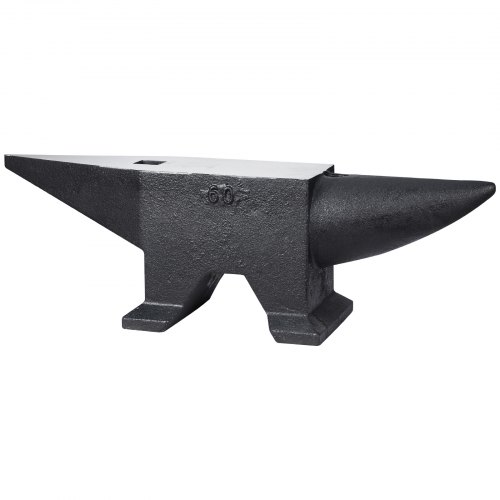 Yunque De Acero Forjado VEVOR 60 Kg - Para Taller, Herrería, Con Cuerno Y Agujeros Hardy/pritchel