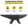VEVOR Cast Iron Anvil, 132 Lbs(60kg) Single Horn Anvil with Large Countertop and Stable Base, High Hardness Rugged Round Horn Anvil Blacksmith, for Bending, Shaping