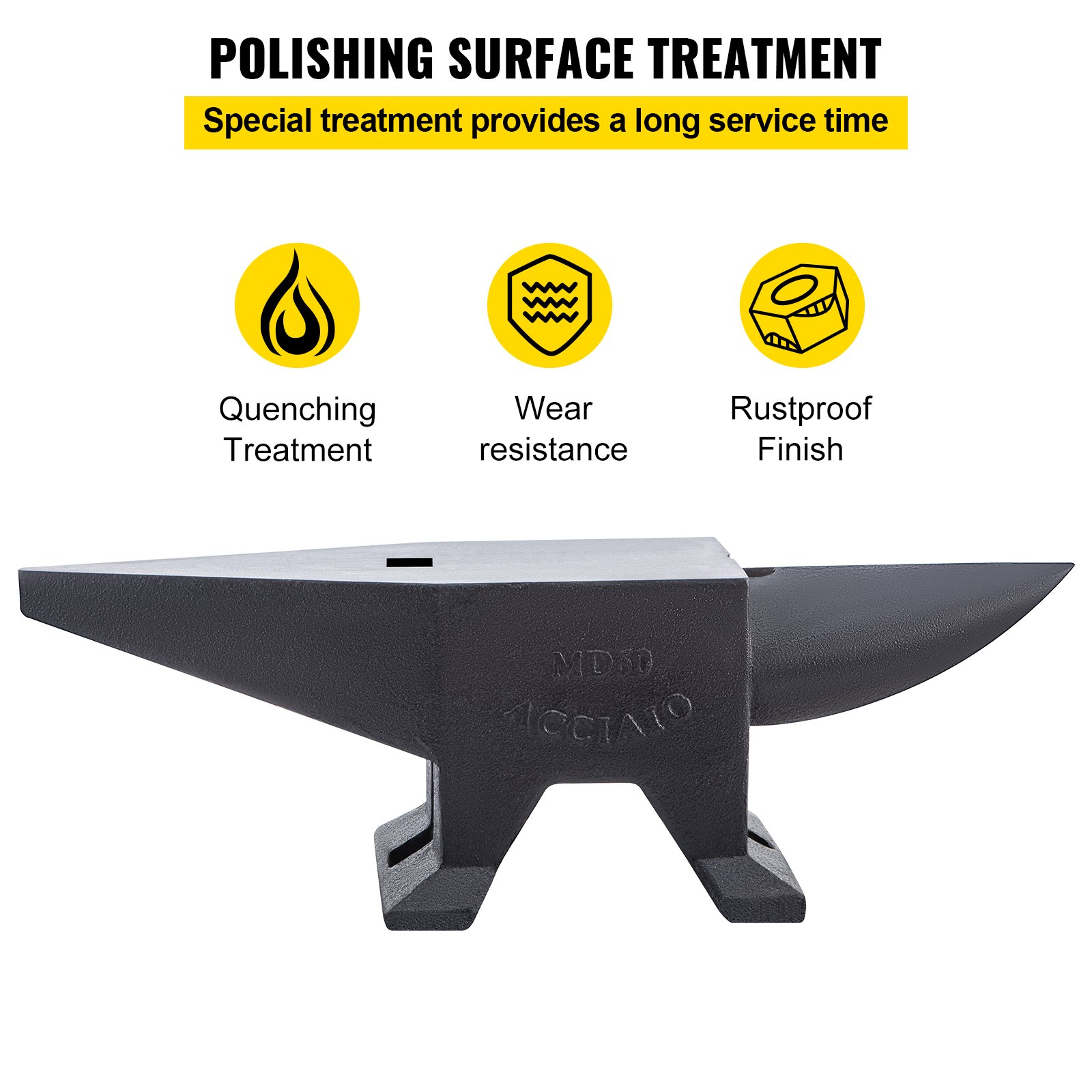 Enclume de Forgeron en Acier Dur 60 kg Enclume en Métal Dureté 55 HRC Enclume aux Forges 2 Cornes Traitement de Surface Grand Comptoir Parfait pour les Forgerons de Métaux Rivetage Aplatissement Enclume de Forgeron en Acier Dur 60 kg Enclume en Métal Dureté 55 HRC Enclume aux Forges 2 Cornes Traitement de Surface Grand Comptoir Parfait pour les Forgerons de Métaux Rivetage Aplatissement