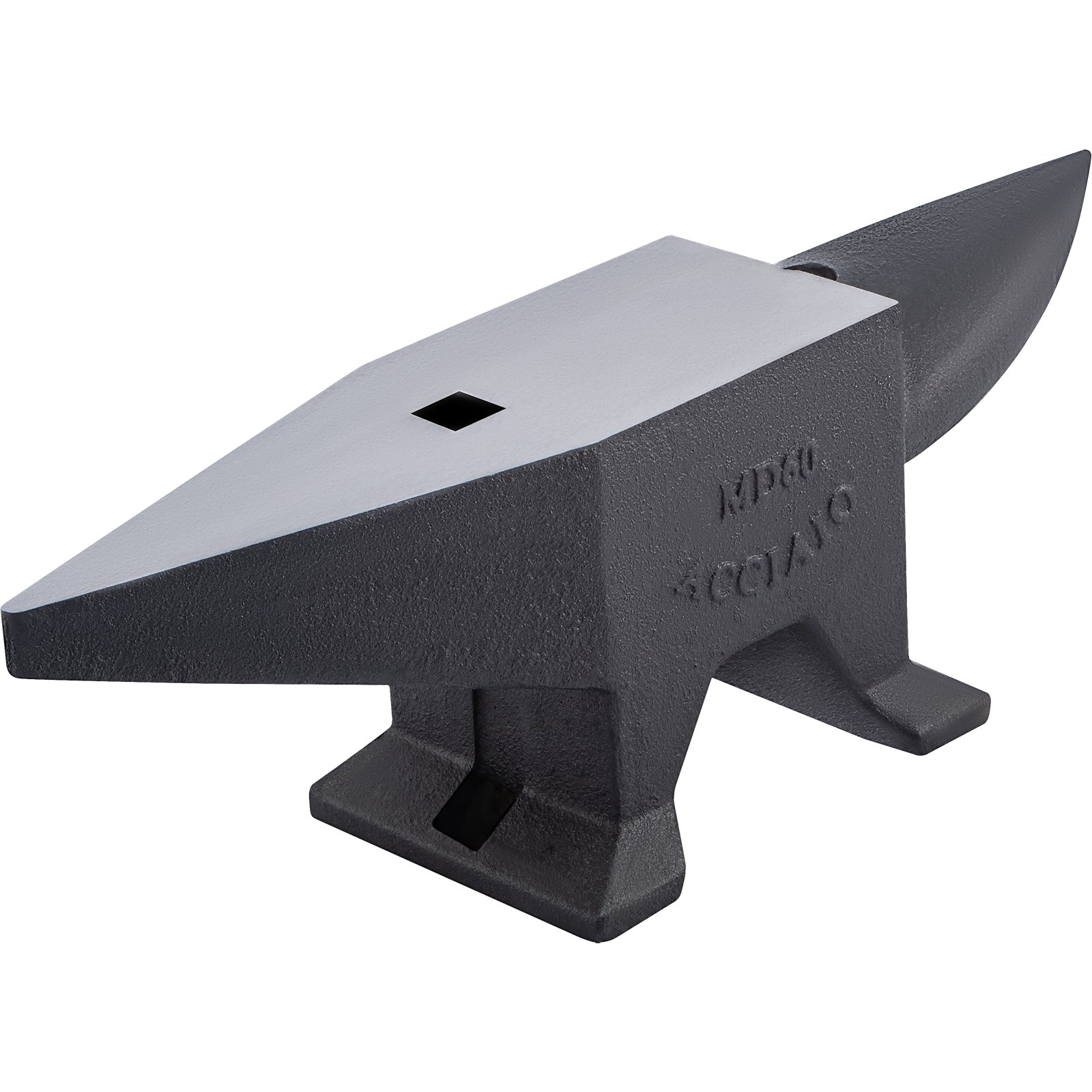 Enclume de Forgeron en Acier Dur 60 kg Enclume en Métal Dureté 55 HRC Enclume aux Forges 2 Cornes Traitement de Surface Grand Comptoir Parfait pour les Forgerons de Métaux Rivetage Aplatissement