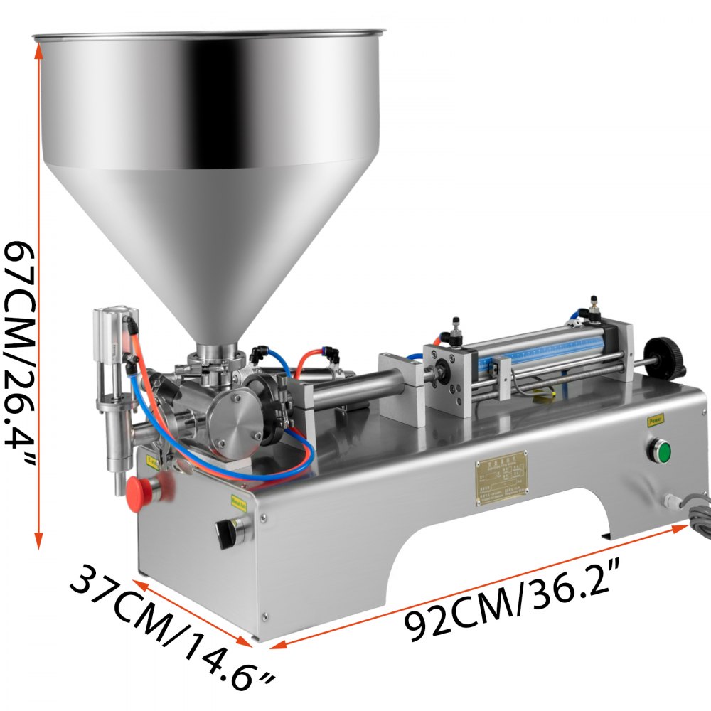 Paste Filling Machine Shampoo Filling Machine 5-100ml Volume With 30l Hopper