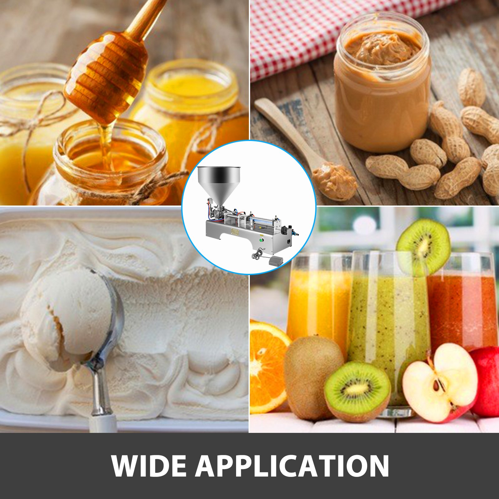 Paste Filling Machine Shampoo Filling Machine 5-100ml Volume With 30l Hopper