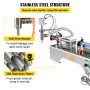 VEVOR pneumatic liquid filling machine with stainless steel and anti-drip nozzle.