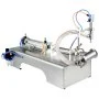 VEVOR Horizontal Pneumatic Liquid Filling Machine 50-500ml, Pneumatic Bottle Filling Machine Single Head, Semi-automatic Liquid Filler 0.4-0.6MP Air Pressure for Oil Water Liquids