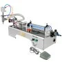 VEVOR Horizontal Pneumatic Liquid Filling Machine 50-500ml, Pneumatic Bottle Filling Machine Single Head, Semi-automatic Liquid Filler 0.4-0.6MP Air Pressure for Oil Water Liquids