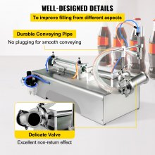 Pneumatic Liquid Filling Machine 50-500ml Semi-automatic Single Head