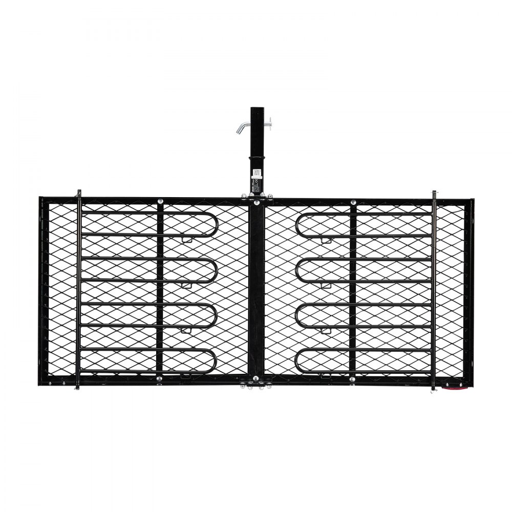 VEVOR Hitch Cargo Carrier with Bike Racks, 1580 x 685 x 80 mm Hitch Mount Cargo Carrier for up to 4 Mountain Bikes, 227KG Capacity High-Strength Steel Rear Luggage Basket Fits 2" Receiver for SUV Pickups