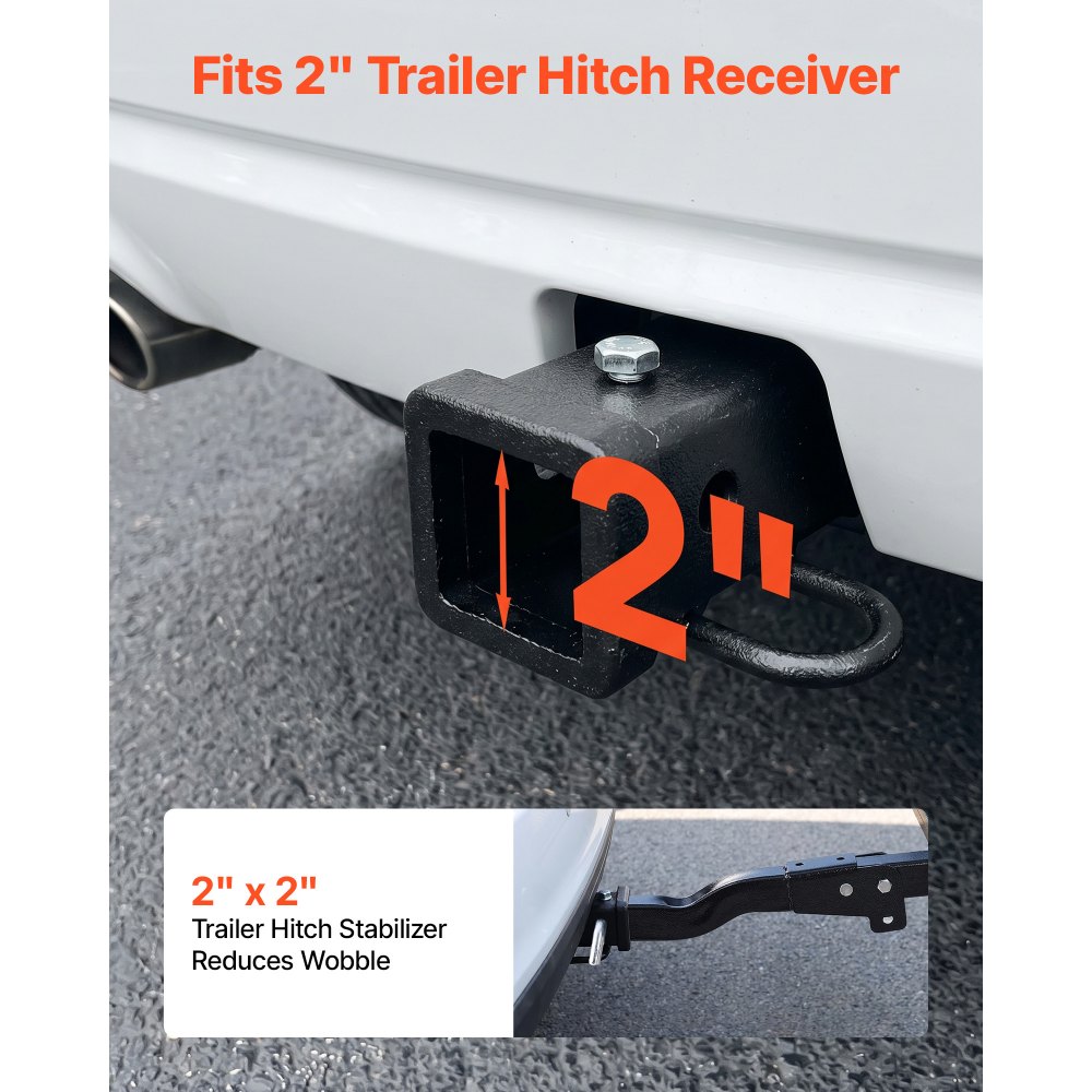 VEVOR Hitch Cargo Carrier Bike Rack, 66" x 20" x 6" Folding Hitch Mount Cargo Carrier for 2 Fat Tire/Mountain Bikes, 500LBS Capacity High-Strength Steel Luggage Basket Fits 2" Receiver for SUV Pickups