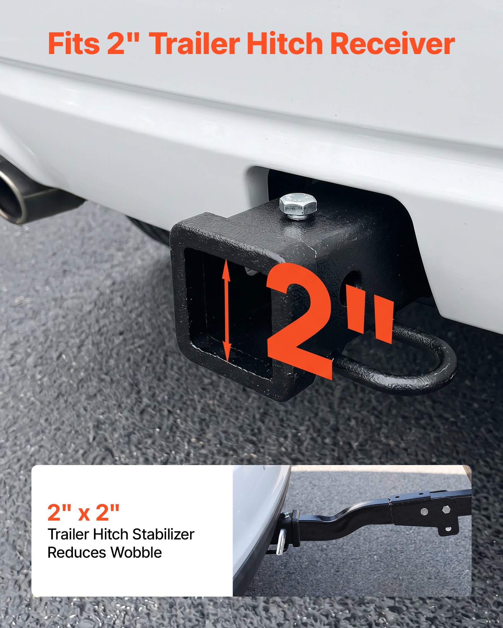 VEVOR Hitch Cargo Carrier Bike Rack, 66" x 20" x 6" Folding Hitch Mount Cargo Carrier for 2 Fat Tire/Mountain Bikes, 500LBS Capacity High-Strength Steel Luggage Basket Fits 2" Receiver for SUV Pickups