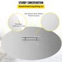 VEVOR Fire Pit Lid Round 20 Inch Fire Pit Ring Lid 1.5 mm Thick 304 Stainless Steel Fire Pit Burner Cover for Round Patio Fire Pit