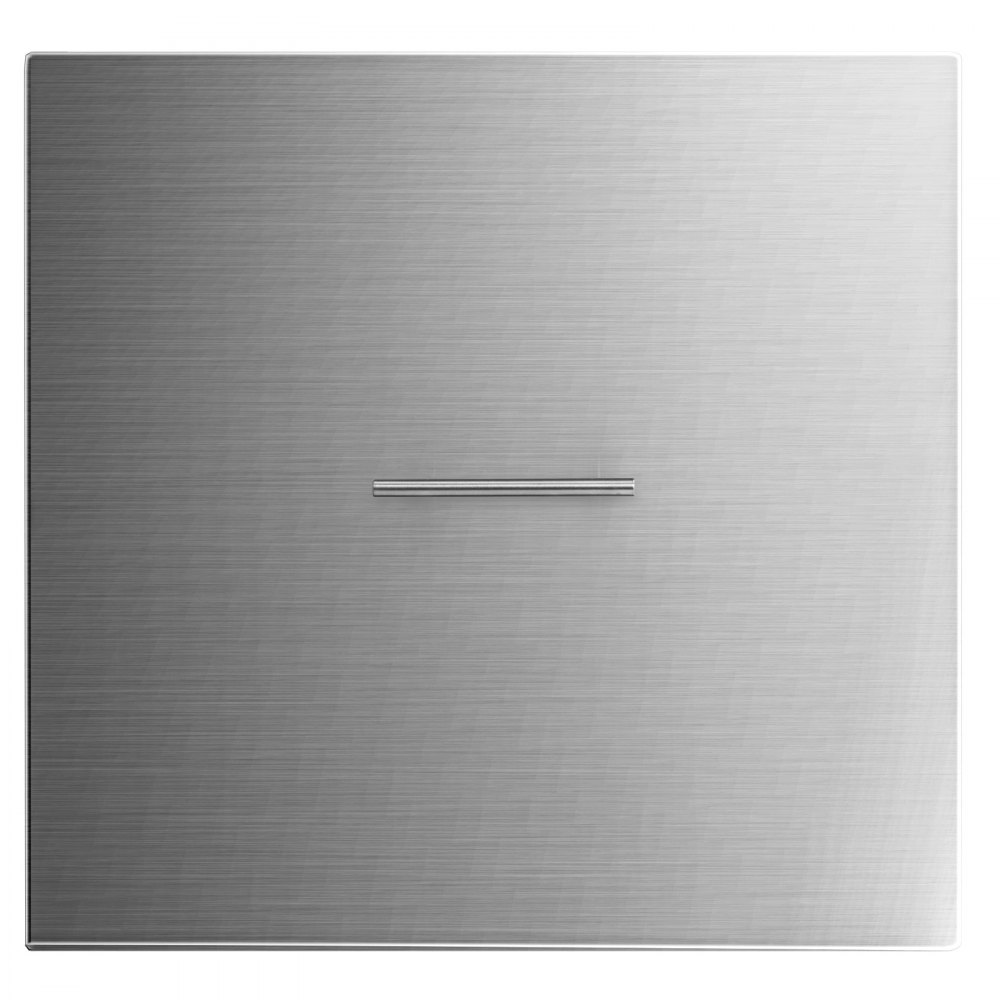 VEVOR Fire Pit Lid 21 x 21 Inch 1.5mm Thick 430 Stainless Steel Fire Pit Burner Cover Square Fire Pit Lid for Drop-in Fire Pit Pan