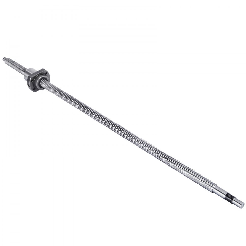 VEVOR Ball Screw SFE1616-650mm Anti-Backlash Ballscrew with Ball Nut Ball Screws for CNC Grinding Machine