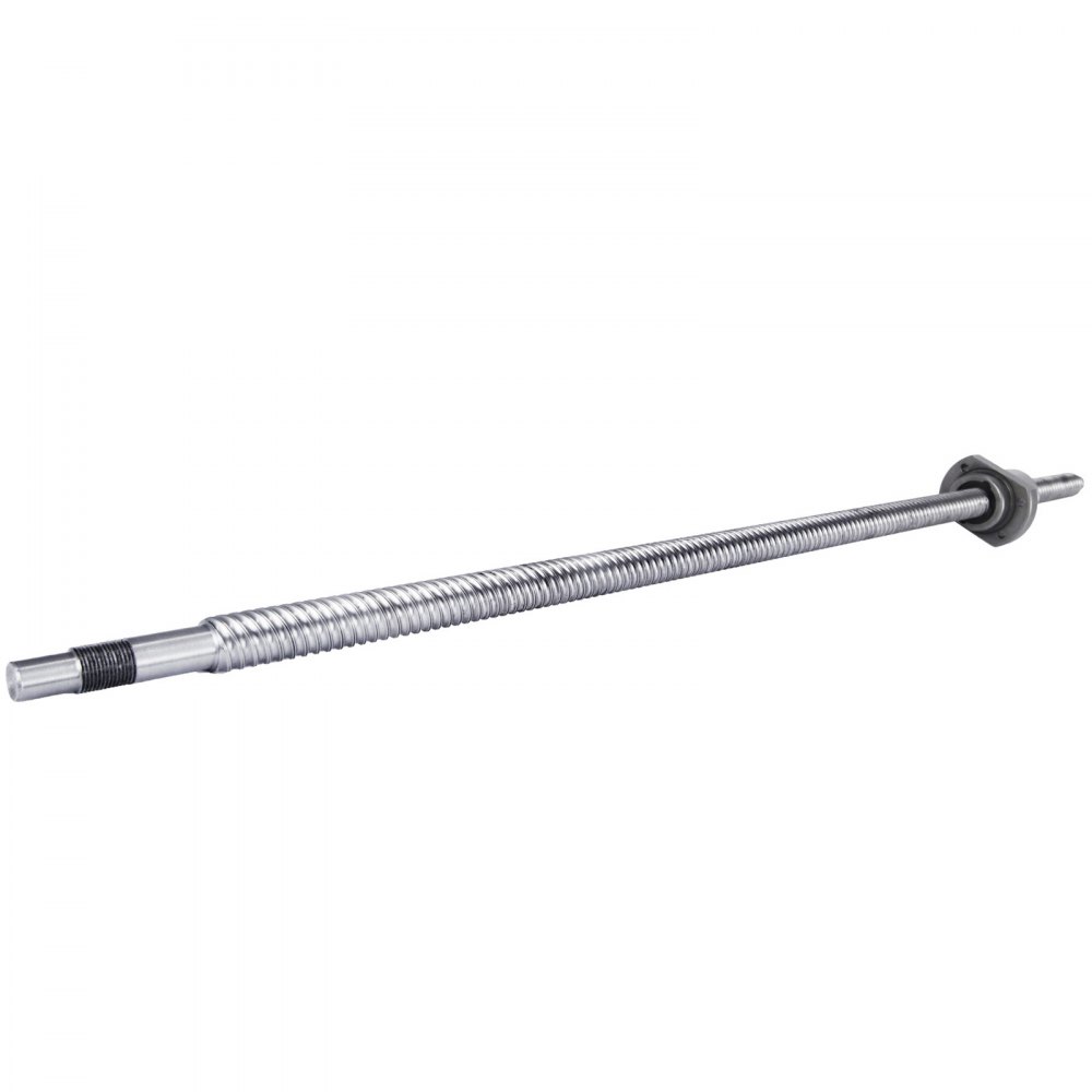 VEVOR Ball Screw SFE1616-650mm Anti-Backlash Ballscrew with Ball Nut Ball Screws for CNC Grinding Machine