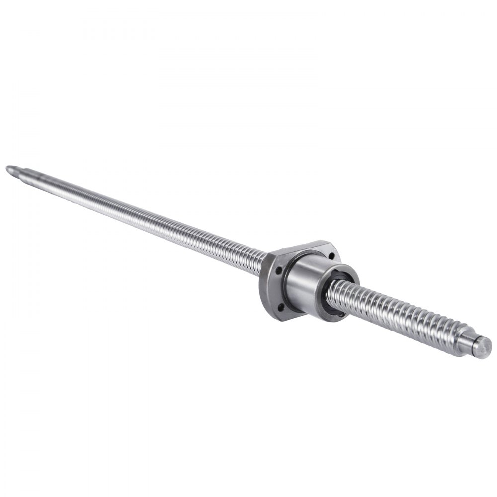 VEVOR Ball Screw SFE1616-650mm Anti-Backlash Ballscrew with Ball Nut Ball Screws for CNC Grinding Machine
