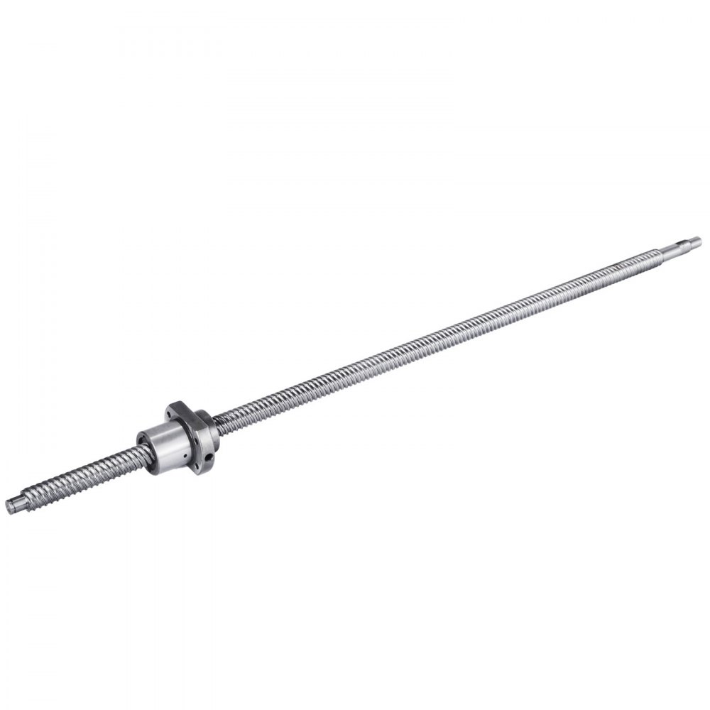 VEVOR Ball Screw SFE1616-650mm Anti-Backlash Ballscrew with Ball Nut Ball Screws for CNC Grinding Machine