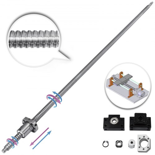 Rm1605--1000mm anti-backlashed ballscrew+bf12/bk12 Bargain Amazing Pro