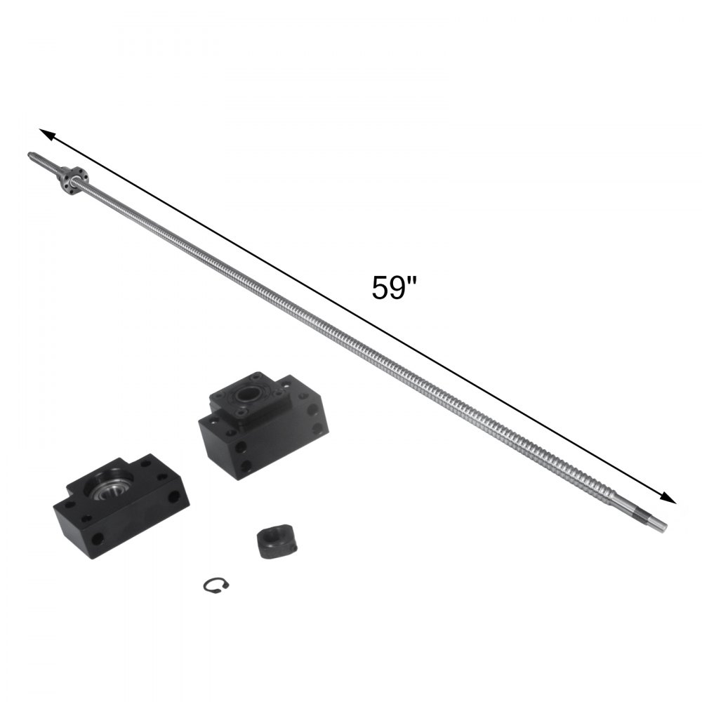 VEVOR SFU1605-1500mm & BK12/BF12 End Support CNC Ball screw AU