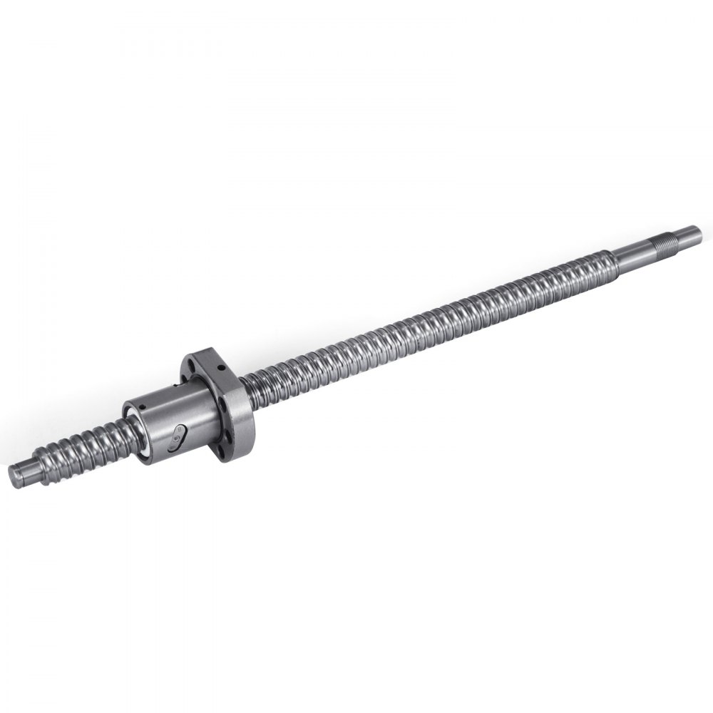 VEVOR Husillo de bolas SFU1605 350 mm, kit de husillo de bolas Anti-retroceso RM1605 350 mm Husillos de bolas + 1 juego BK y BF12 Soporte Ballnut + Acopladores, Husillos de bolas para máquina CNC