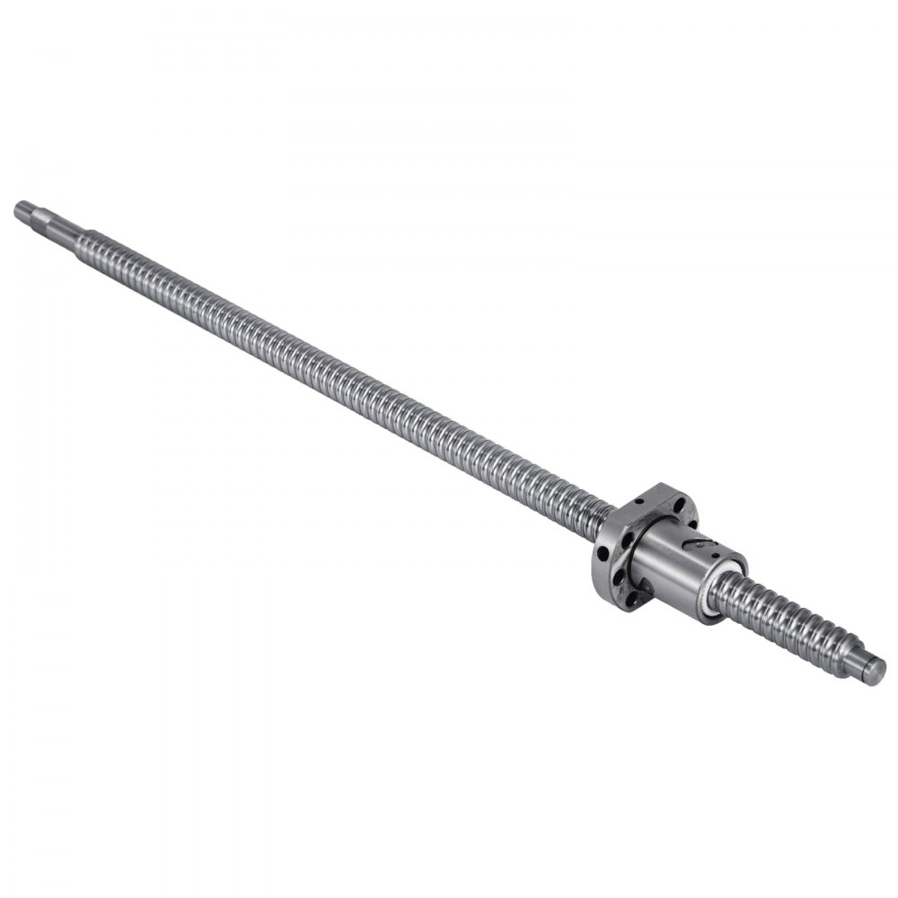 VEVOR Ballscrew Anti-Backlash SFU1605 500mm Ballscrew kit + BK and BF12 Kit with Ball Nuts + Screw Nut Housing for CNC Route Grinding Machine