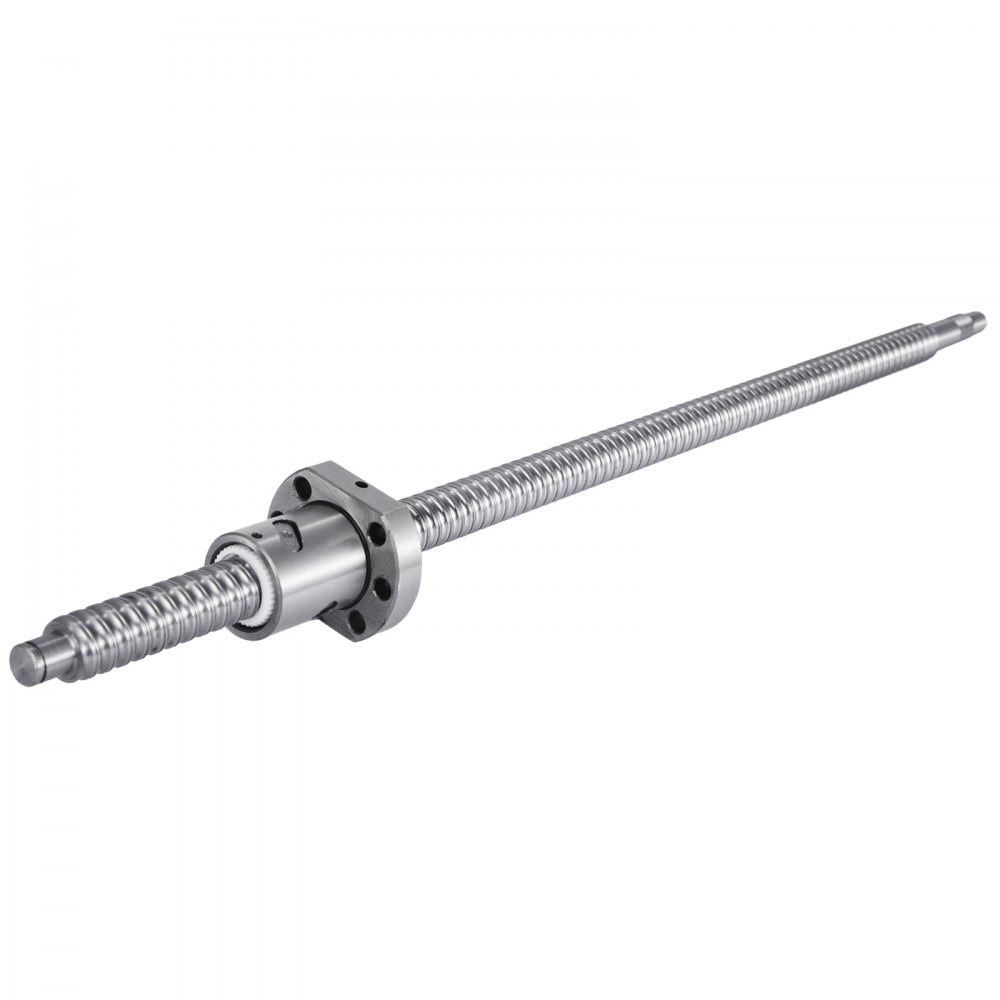 VEVOR Ballscrew Anti-Backlash SFU1605 500mm Ballscrew kit + BK and BF12 Kit with Ball Nuts + Screw Nut Housing for CNC Route Grinding Machine