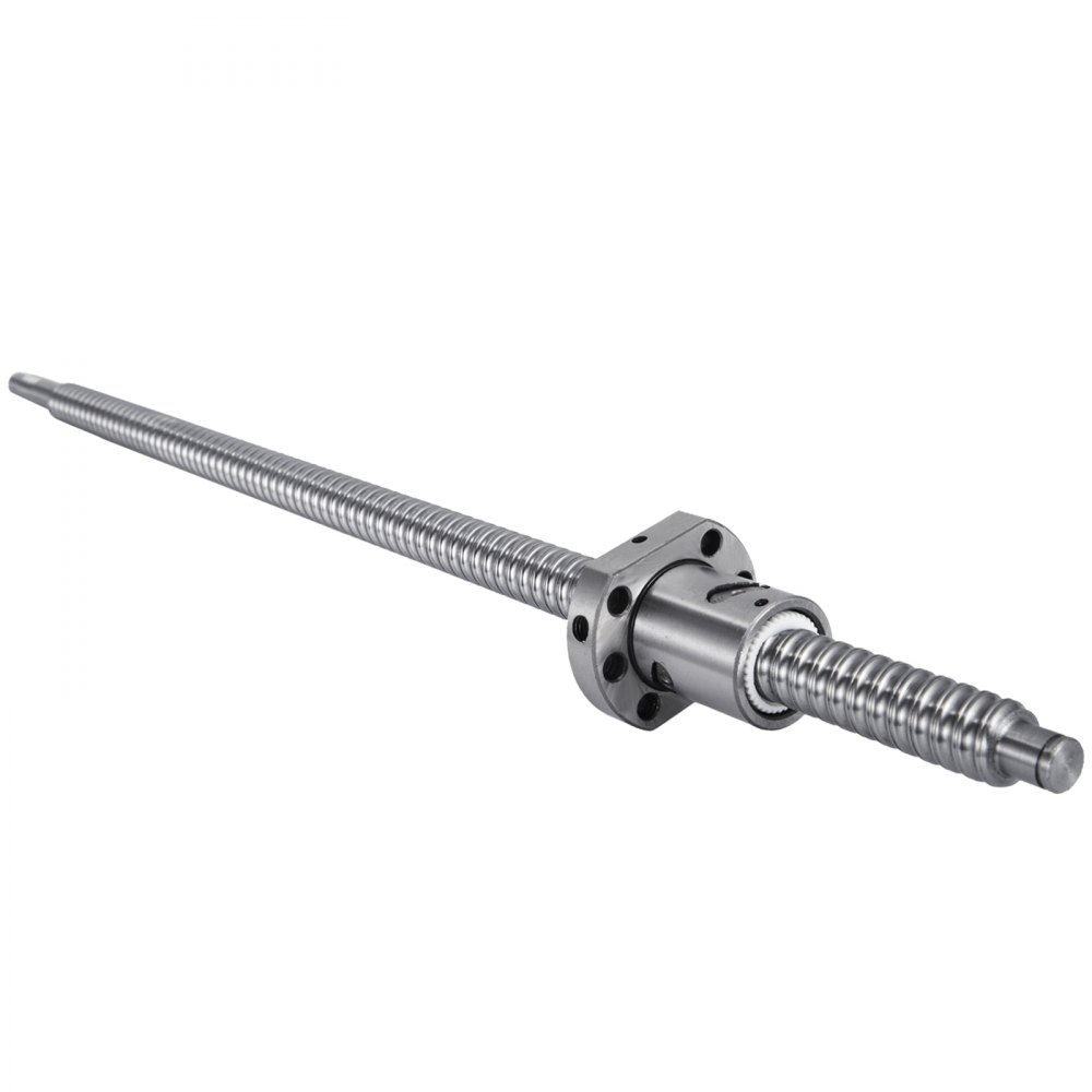 VEVOR Ballscrew Anti-Backlash SFU1605 500mm Ballscrew kit + BK and BF12 Kit with Ball Nuts + Screw Nut Housing for CNC Route Grinding Machine