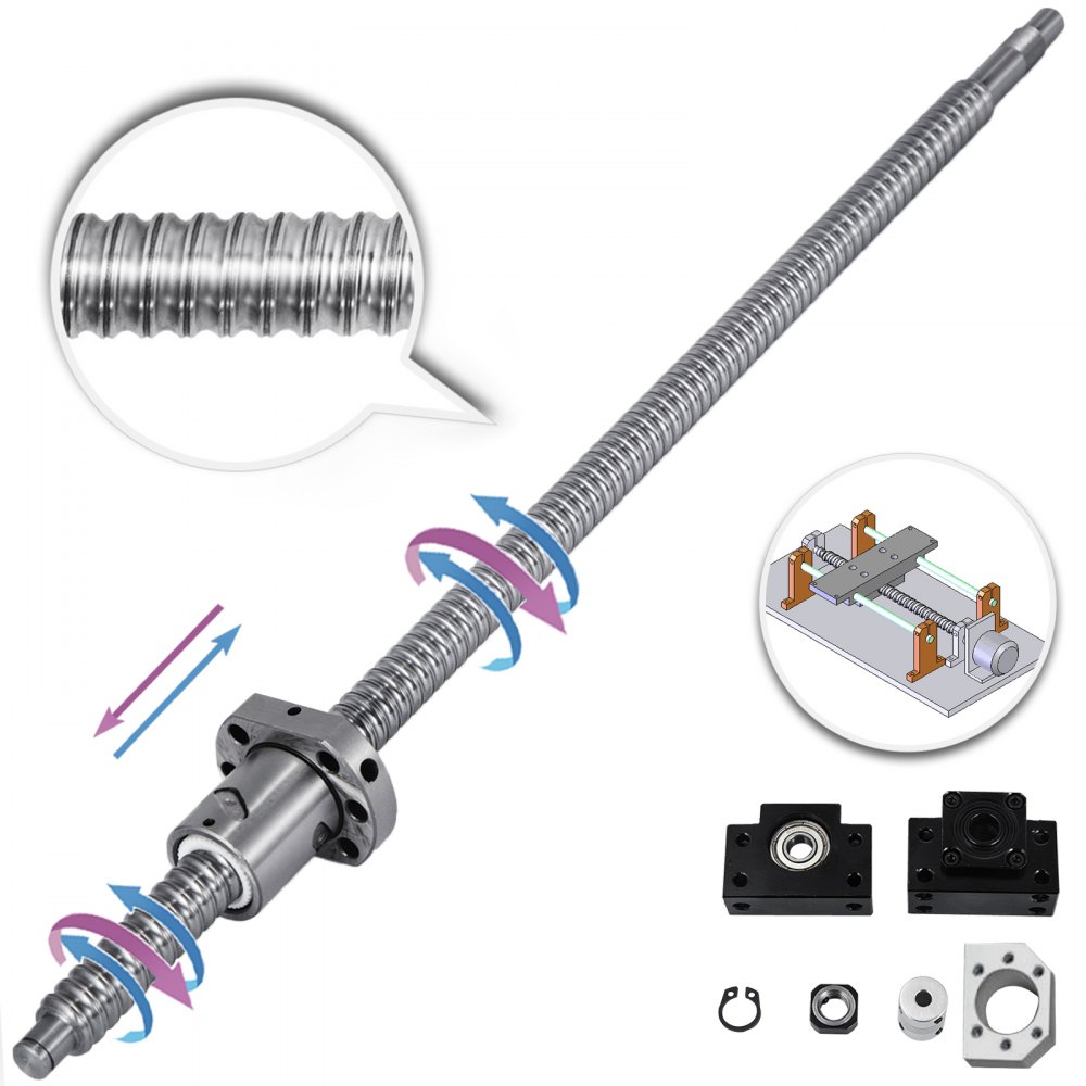 Ball screw SFU1605 600 RM1605 Anti-backlashed BF12/BK12 End Modern Durable