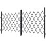 VEVOR Dobbelt Foldbar Sikkerhedsport, Låsbar Saksport med 360° Drejehjul, Udendørs Afspærringsstål Udtrækkelige Porte, Til Indgangssikkerhed, Garage, Lager & Pool, 320 × 160,5 cm (B × H)