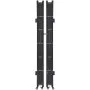 VEVOR Double Folding Security Gate, Lockable Scissor Gate with 360° Swivel Casters, Outdoor Barricade Steel Retractable Gates, for Entry Security, Garage, Warehouse & Pool, 145.67 x 86.81 in (W x H)
