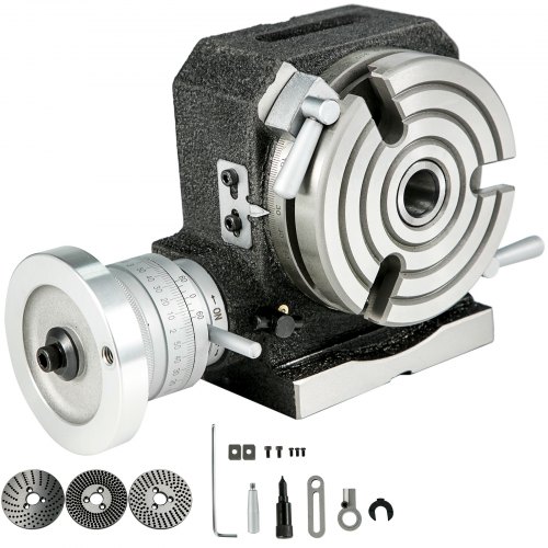 Mesa giratoria Placas divisorias verticales horizontales de 4 "y 3 ranuras para fresadora