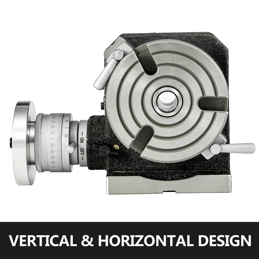Rotary Table 4" 3-slot Horizontal Vertical Dividing Plates For Milling Machine