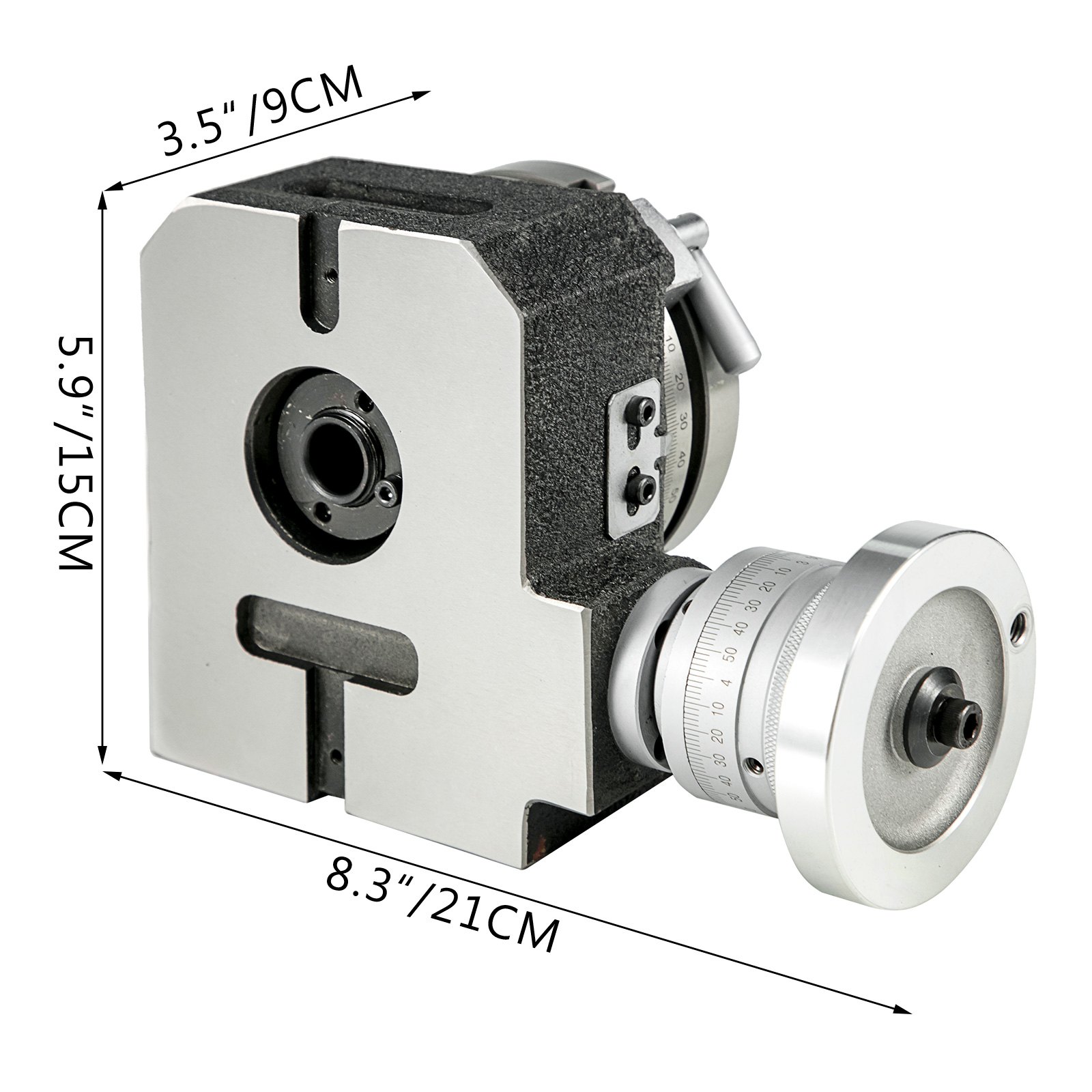Rotary Table 4" 3-slot Horizontal Vertical Dividing Plates For Milling Machine