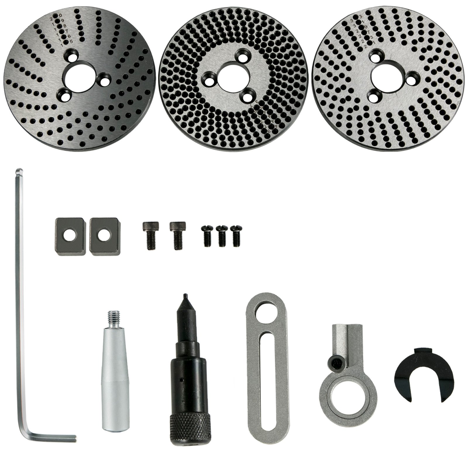 Rotary Table 4" 3-slot Horizontal Vertical Dividing Plates For Milling Machine