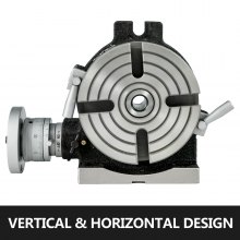 Vevor Rotary Table 6"(150 mm)_4-Slot Horizontal Vertical Dividing Plates for Milling Machine