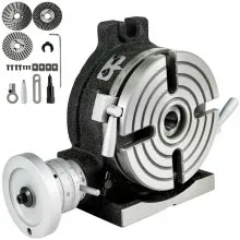 Rotary Table 6"(150 mm)_4-Slot Horizontal Vertical Dividing Plates for Milling Machine