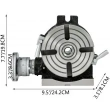 Rotary Table 6"(150 mm)_4-Slot Horizontal Vertical Dividing Plates for Milling Machine