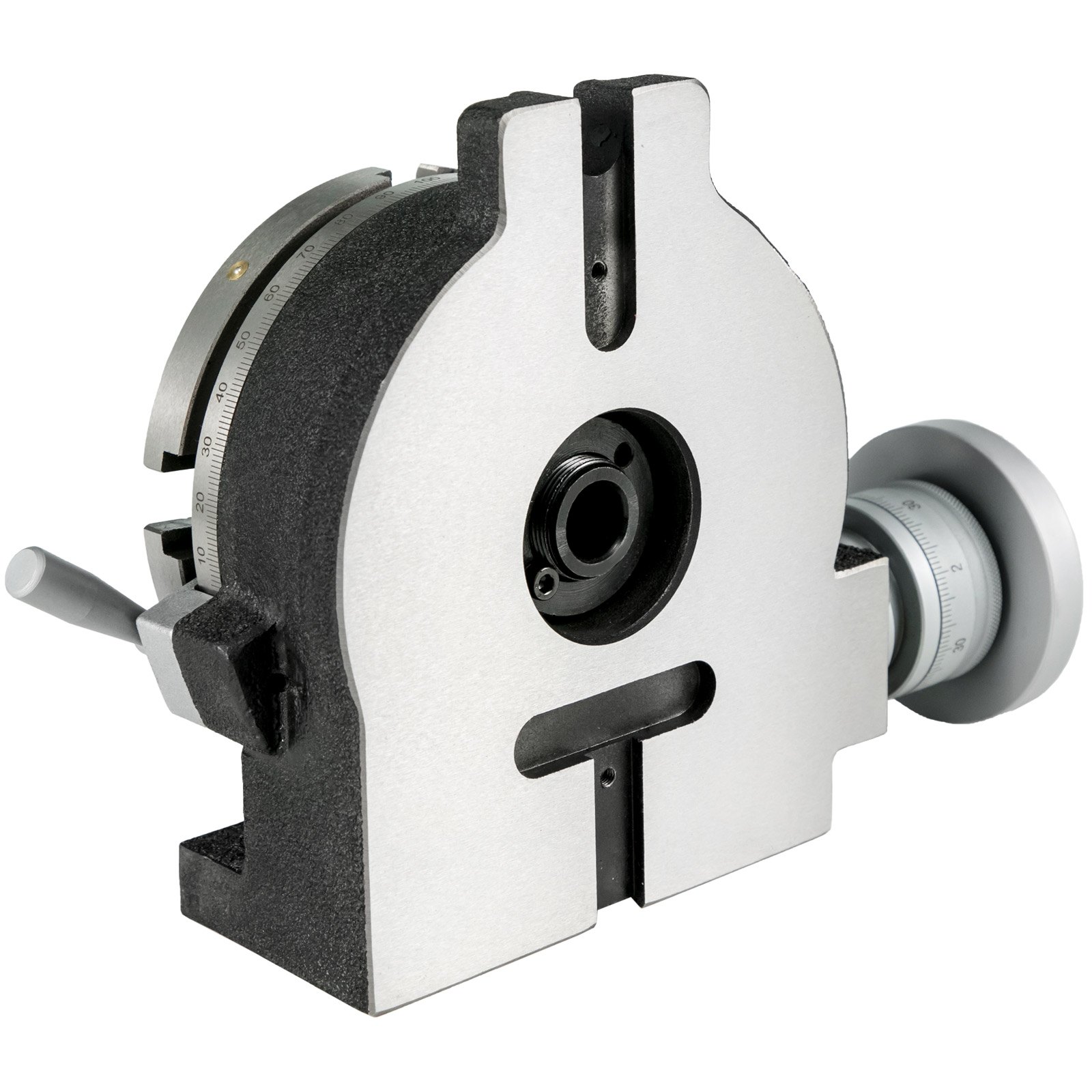VEVOR Rotary Table 6inch(150mm) Horizontal Vertical Milling Table 2/5inch(10mm) 4-Slot Milling Rotary Table MT-2 Rotary Table for Milling with Indexing Plate Set for Precision Milling Drilling