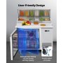 Commercial Refrigerated Pizza Prep Table Stainless Steel Fridge Single Door