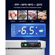 Commercial Freezer Prepration Worktable Stainless Steel 60 inch Double Door