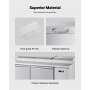 Commercial Refrigerated Pizza Prep Table Stainless Steel Fridge Double Door
