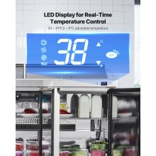 Commercial Refrigerated Sandwich Prep Workable Triple Door Stainless Steel
