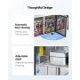 Commercial Refrigerated Sandwich Prep Workable Stainless Steel Triple Door